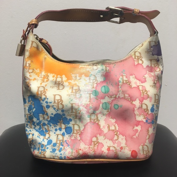 Dooney & Bourke Handbags - Dooney & Bourke Paint Splatter small shoulder sac
